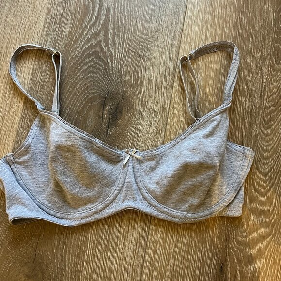 Eberjey Pima Goddess Everyday T-shirt Bra 34C Heather Grey - Picture 5 of 8